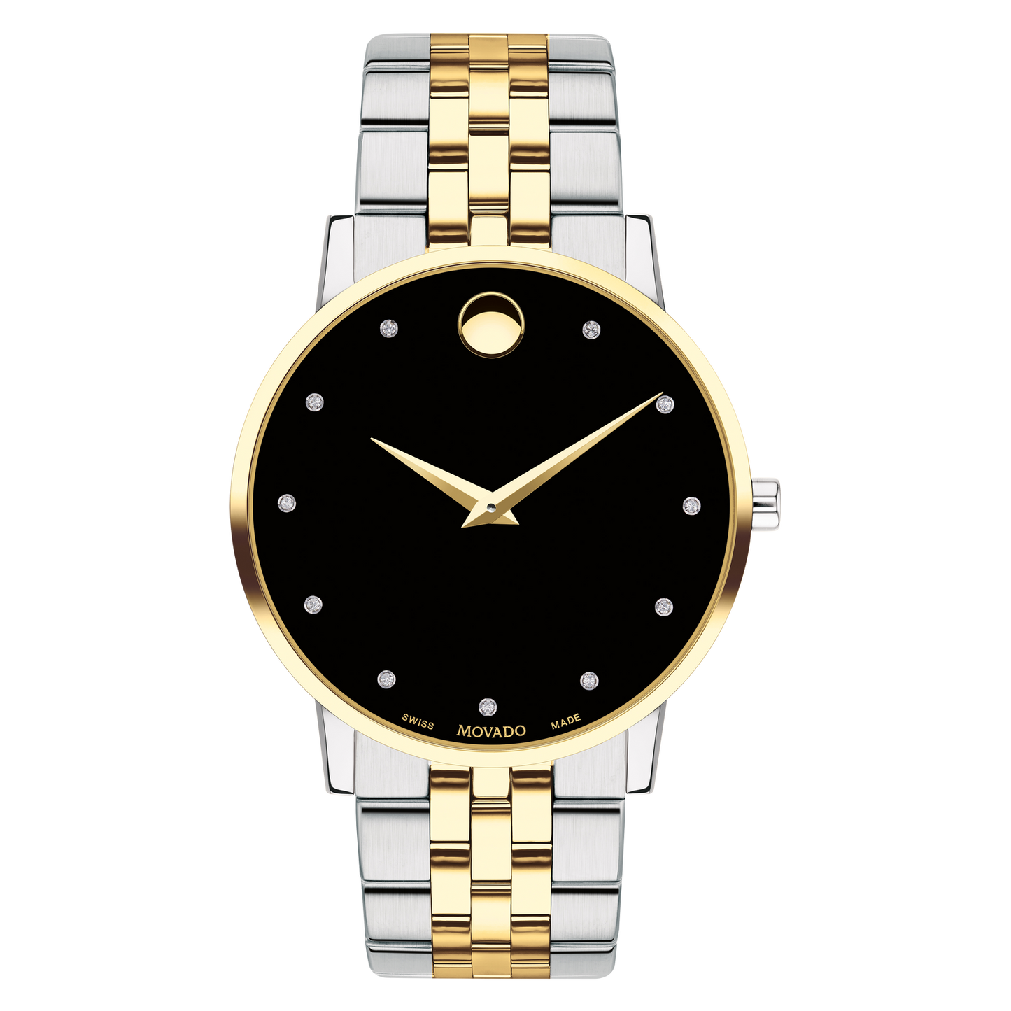 Museum Classic Watch with Diamonds in Stainless Steel and Plated Gold