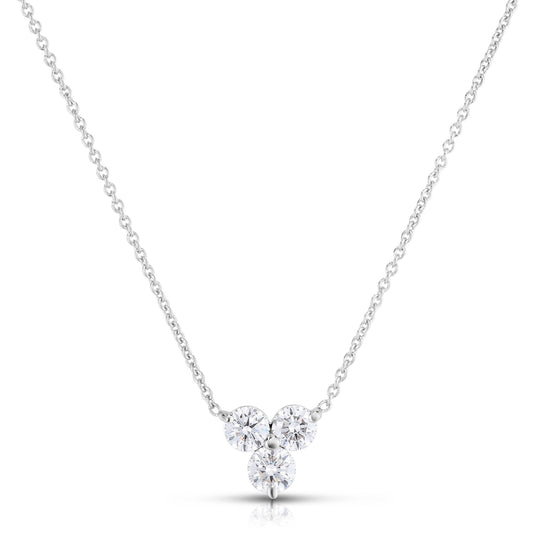 3-Stone Diamond Cluster Pendant