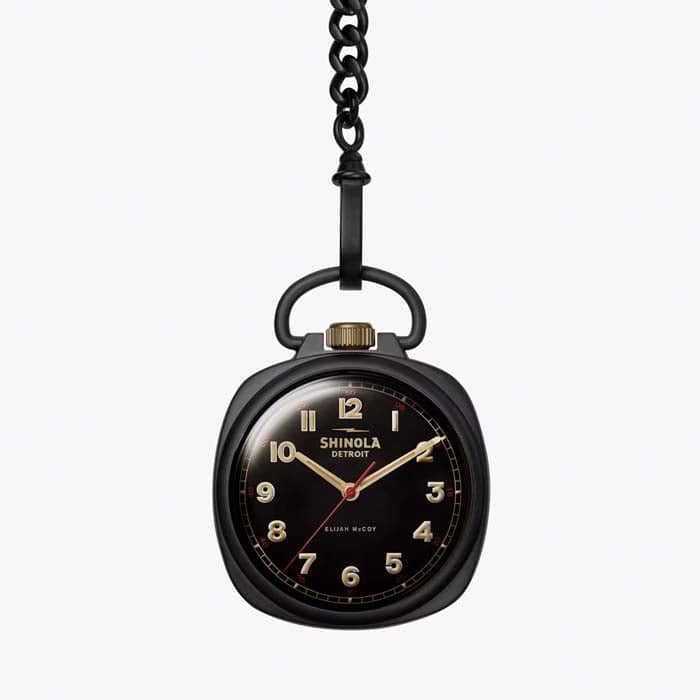 Elijah McCoy Mechanic Pocket Watch 45mm