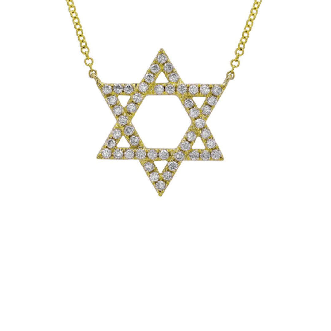 Star of David Diamond Necklace