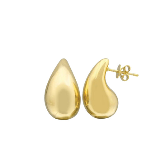 20mm Pear Shape Earrings in Gold