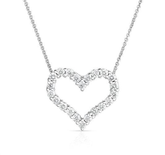 Diamond Heart Pendant Necklace