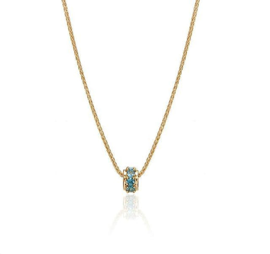 Mother's Rondelles Collection Blue Topaz Rondelle