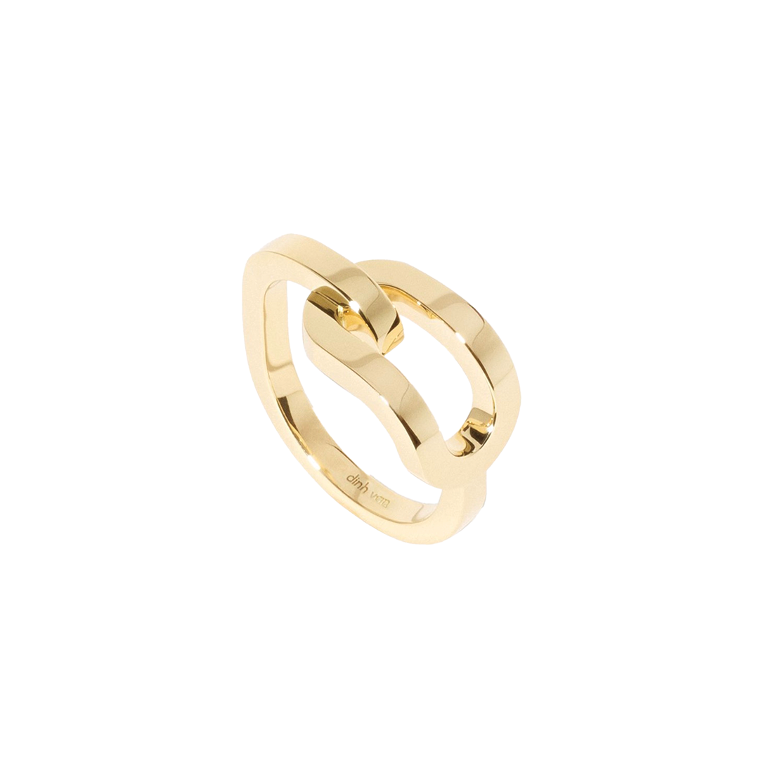 'Mallion' Large Polished Link Ring