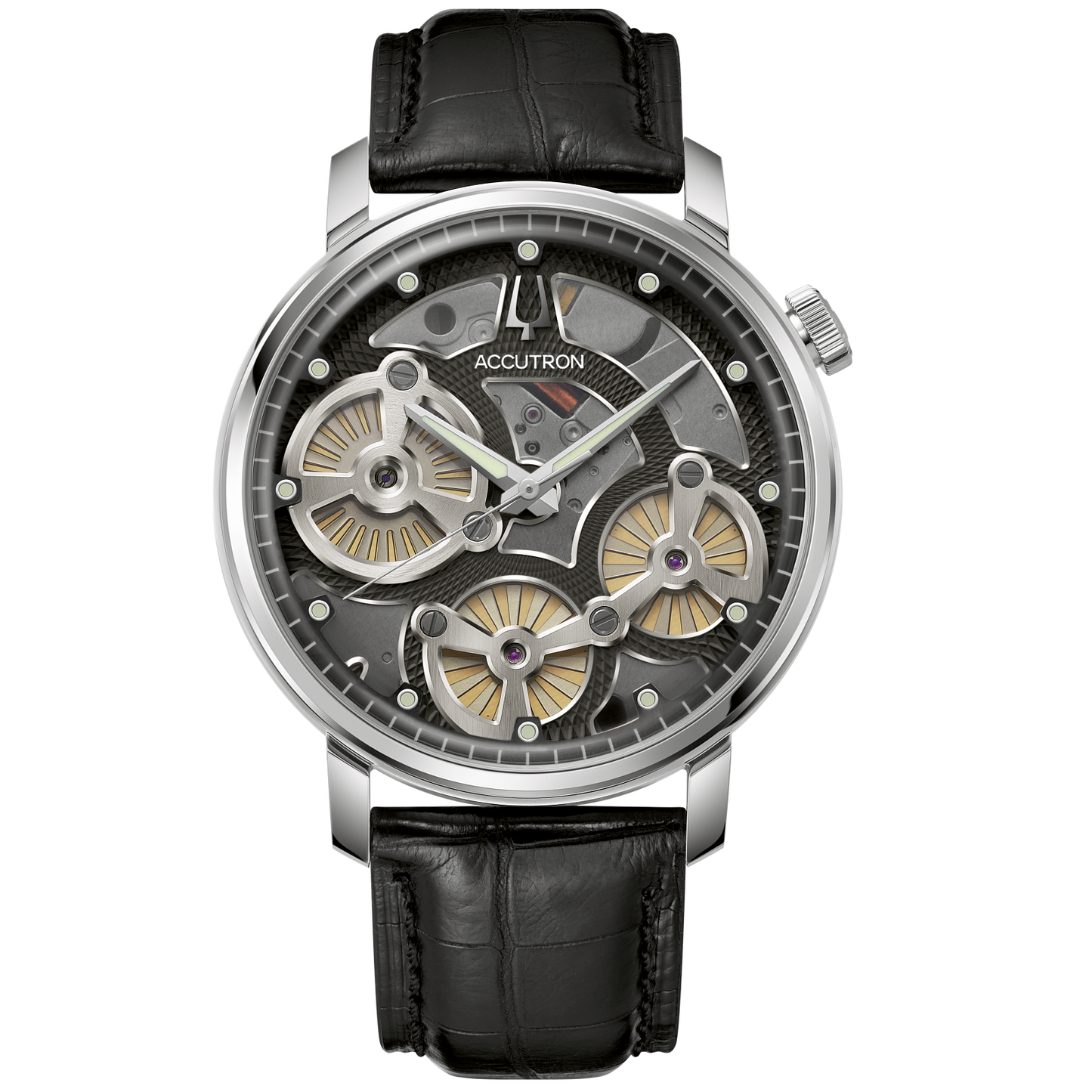 Electrostatic Spaceview Evolution Watch with Smoke Grey Open Work Dial