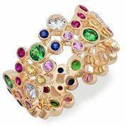 Eternity Band with Multi-Color Sapphires and Gems