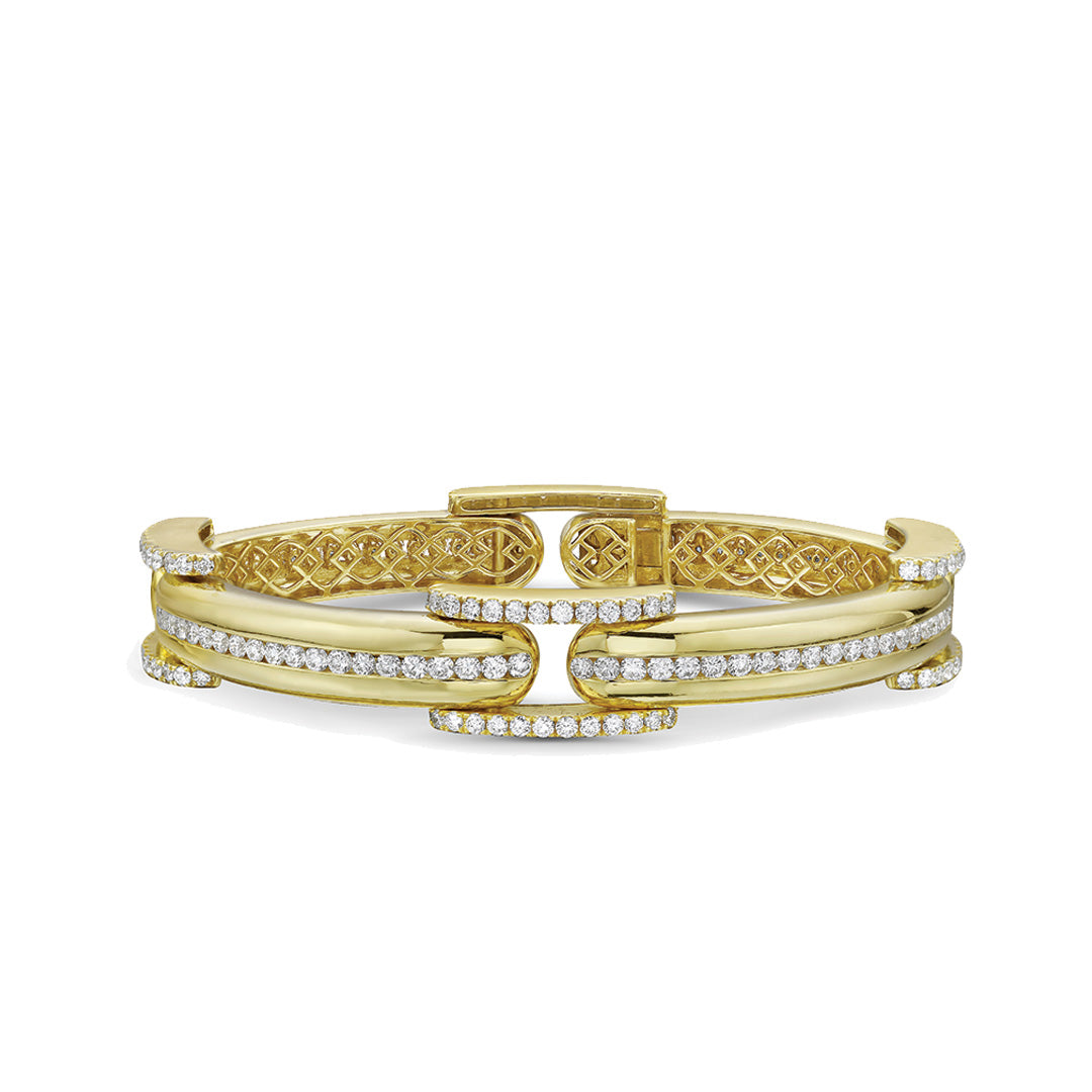 Precious Pastel Link Bracelet with Diamonds