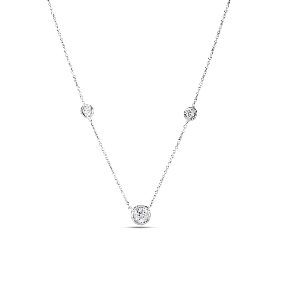 Three Stations Diamond Necklace