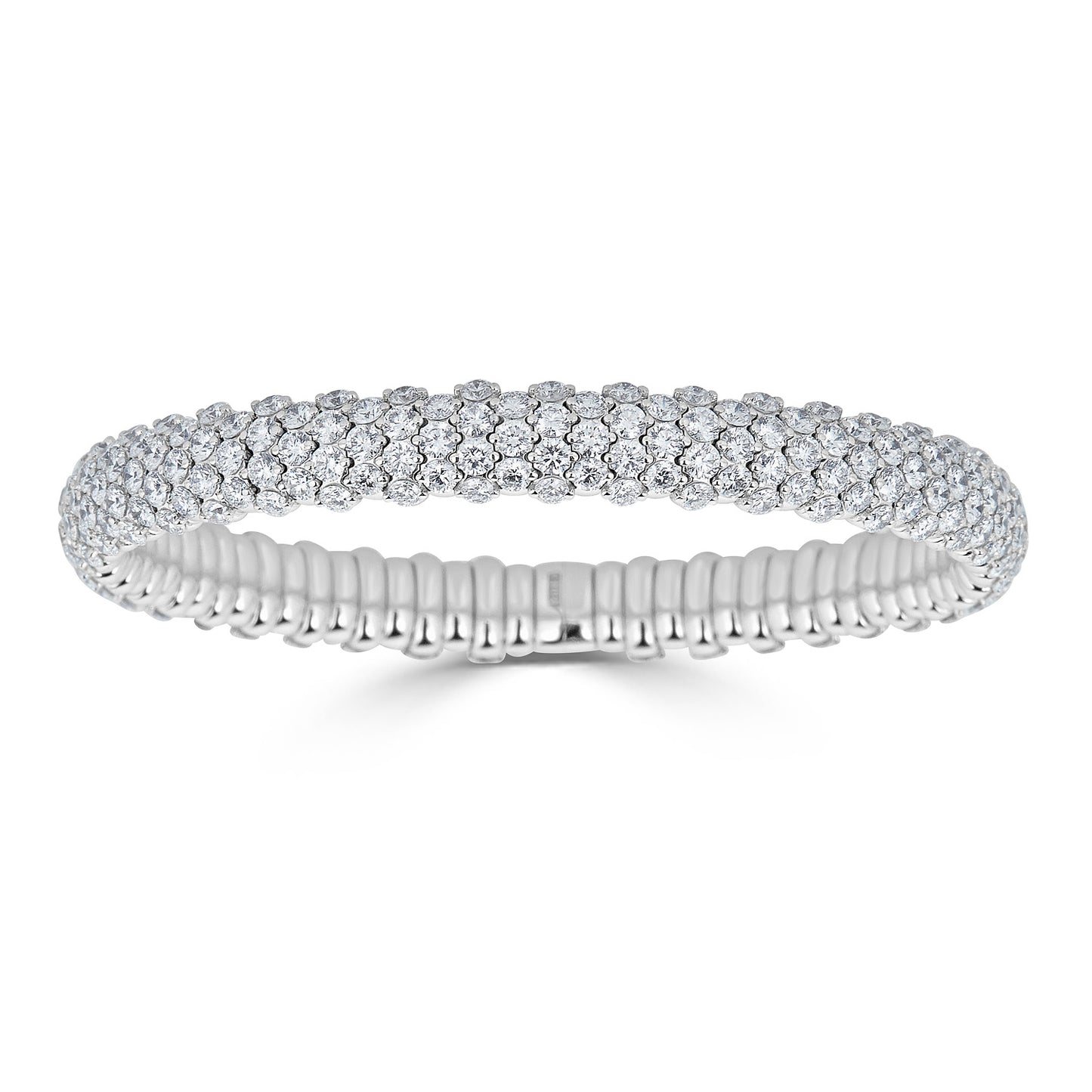 Domed Stretch Diamond Bracelet