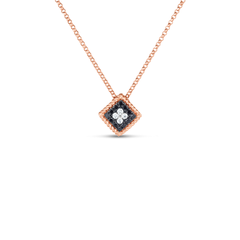 18K Palazzo Ducale Black And White Diamond Small Pendant