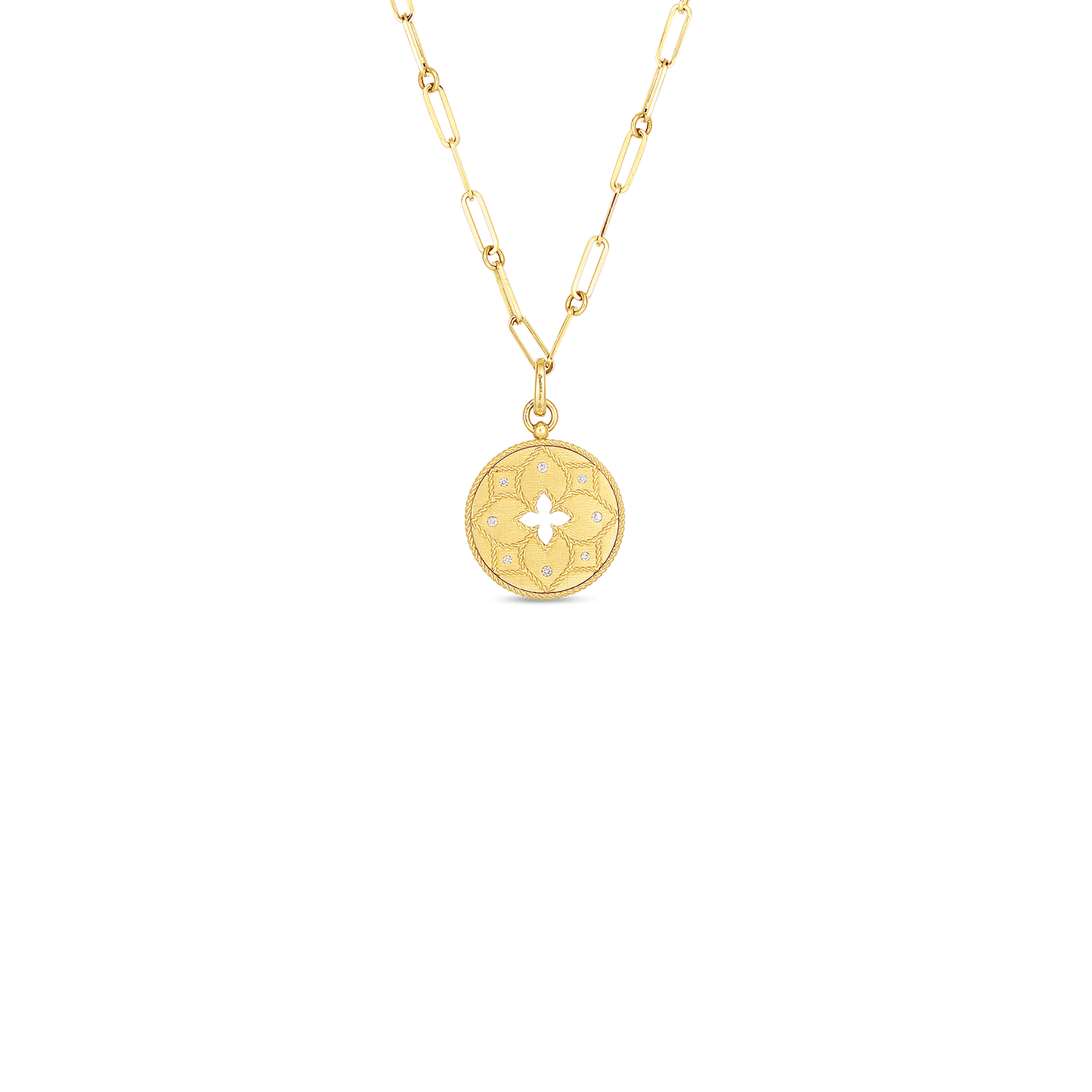 Round Venetian Princess Medallion Necklace