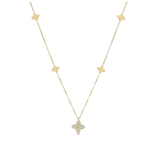 Love by the Inch Flower Necklace