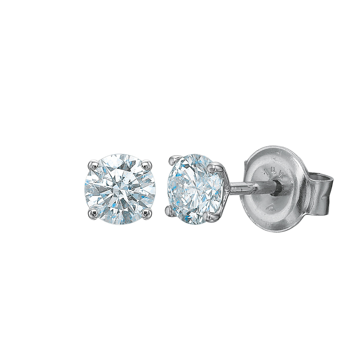 Diamond Stud Earrings .50tw