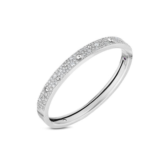 Pois Moi Luna Diamond Pave Bangle Bracelet