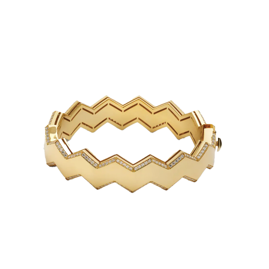 Zig-Zag Bracelet with Diamonds