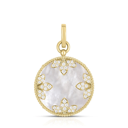 Mother of Pearl and Diamond Pendant