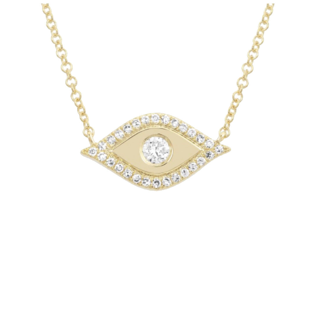 Diamond Evil Eye Necklace