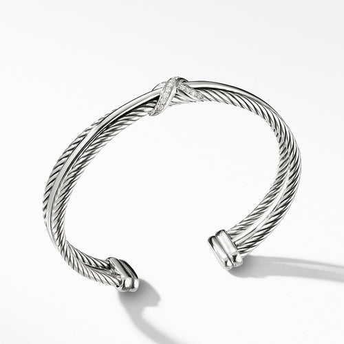 Crossover X Bracelet with Diamonds