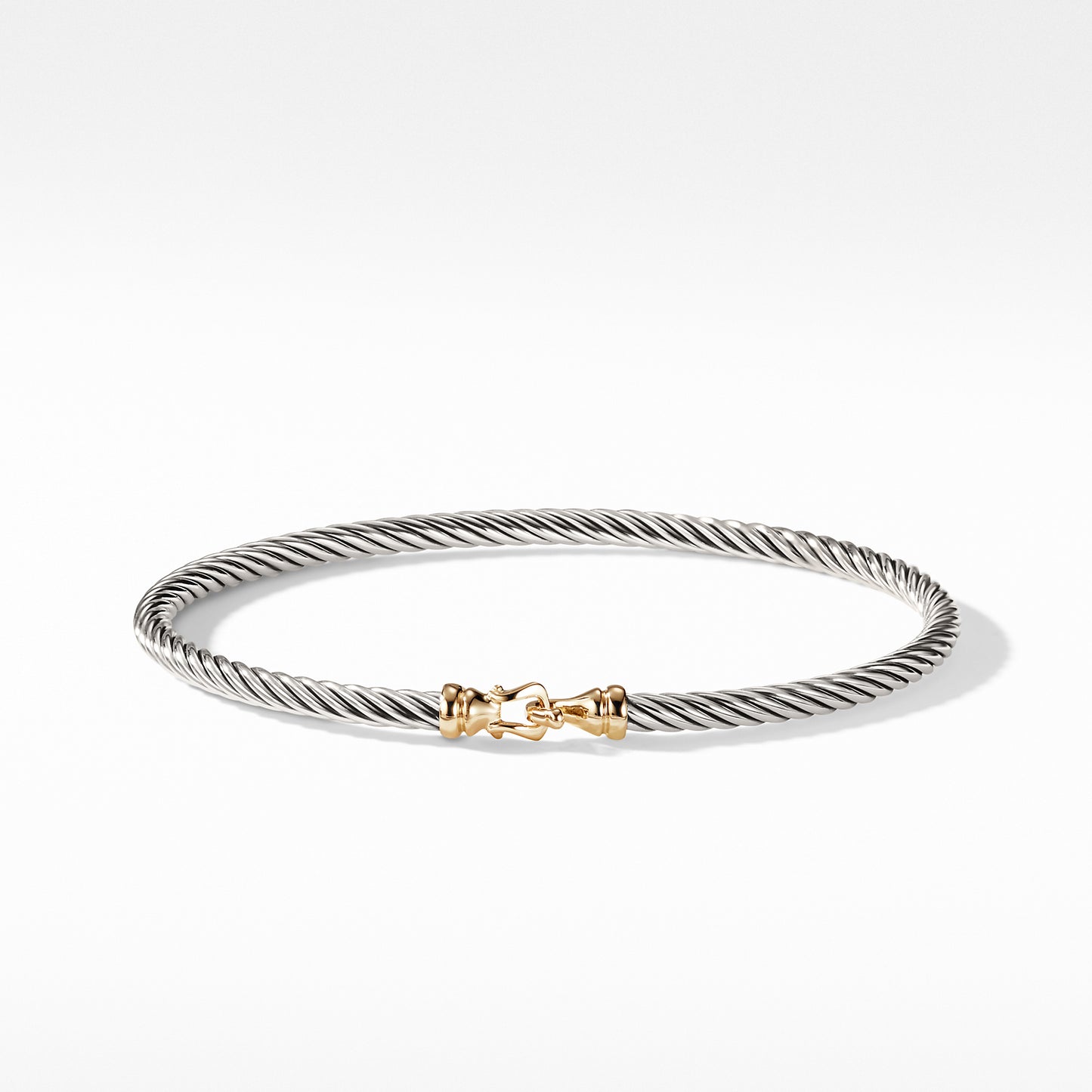 Cable Buckle Bracelet with Gold