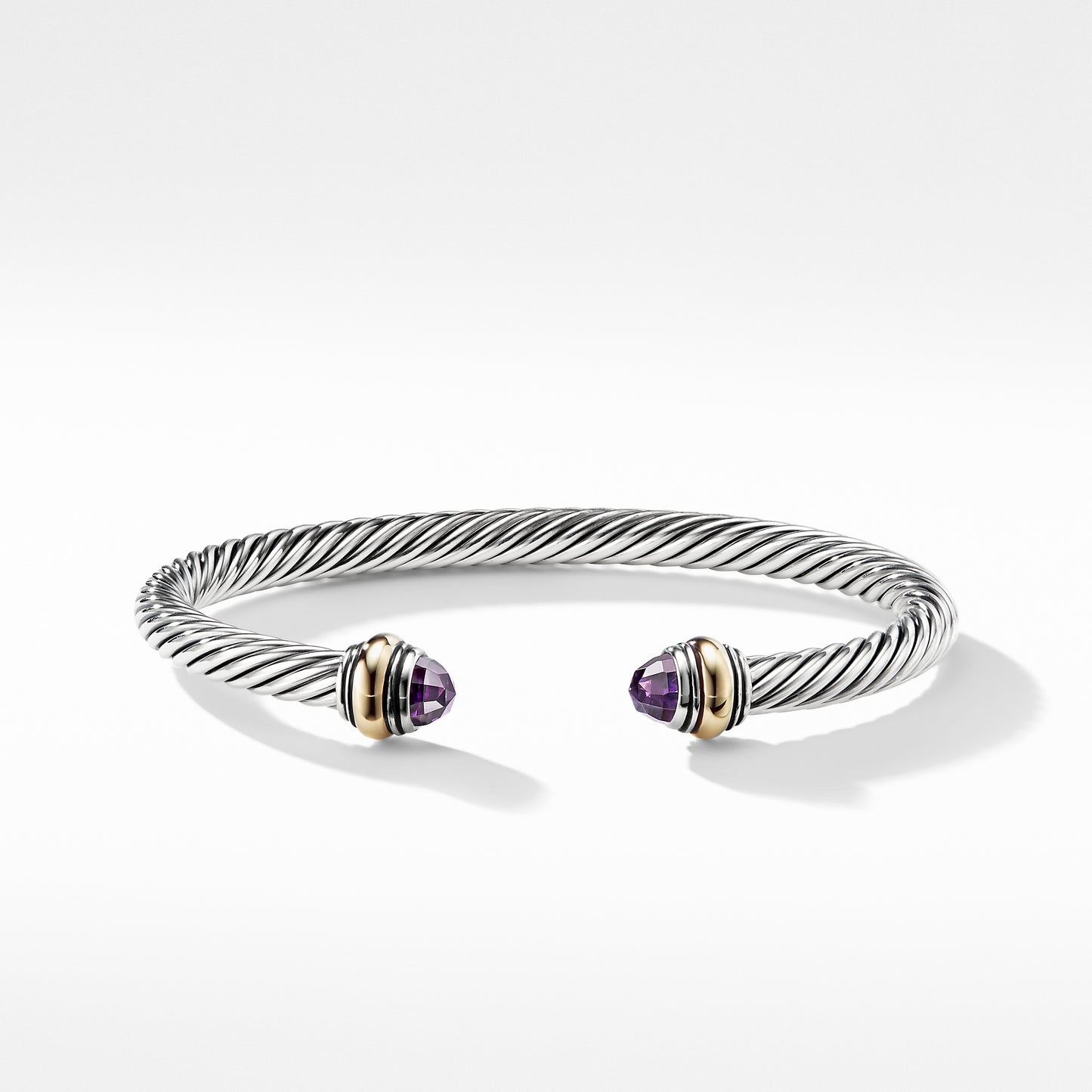 Cable Classic Bracelet with Amethyst and Gold