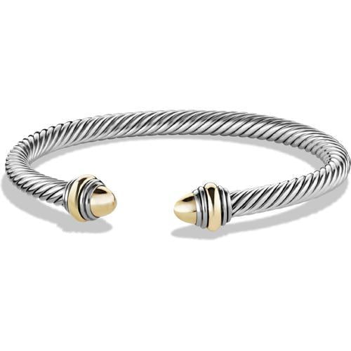 Cable Classic Bracelet with Gold