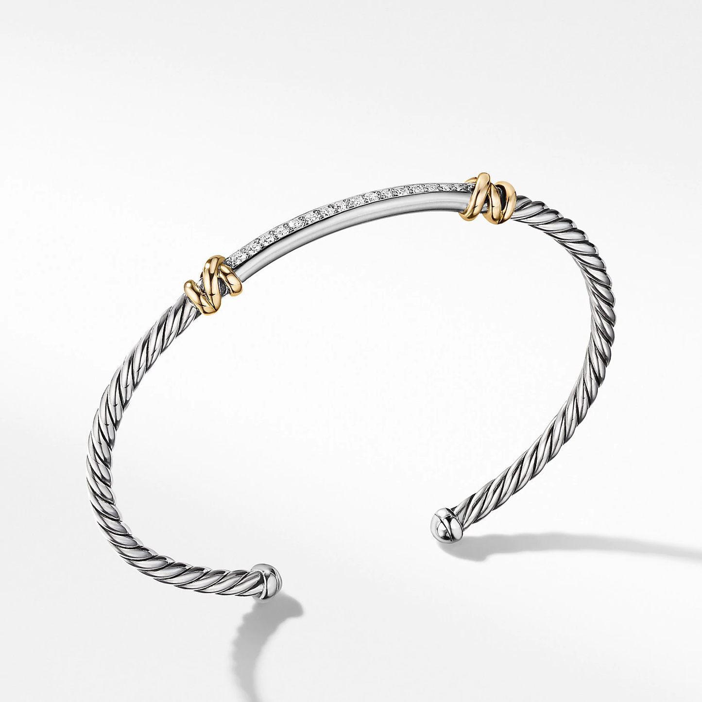 Petite Helena Two Station Wrap Bracelet with 18K Yellow Gold with Diamonds