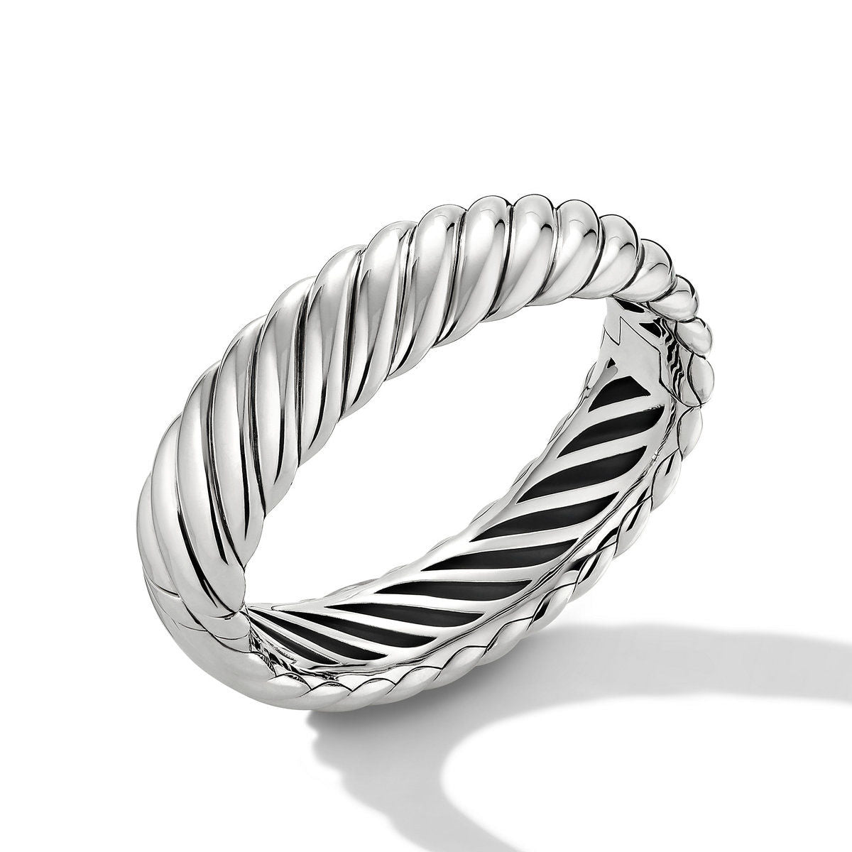 Sculpted Cable Bracelet in Sterling Silver