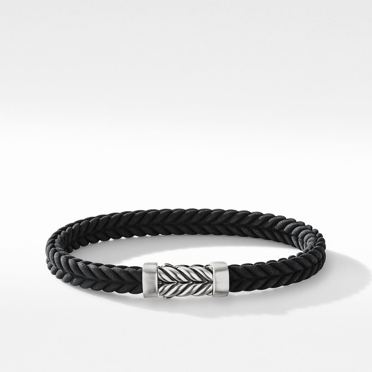 Chevron Black Rubber Bracelet