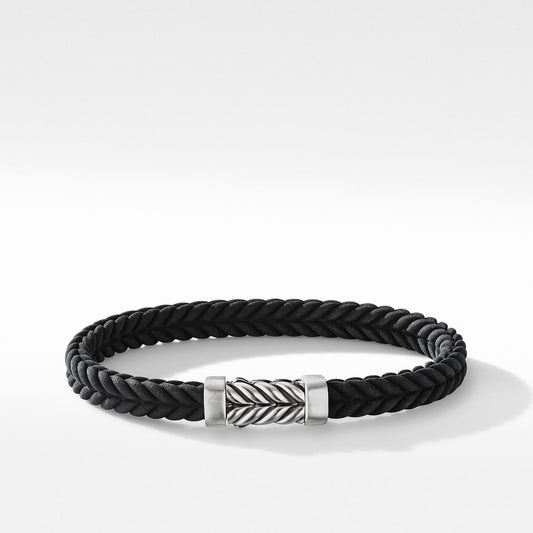 Chevron Black Rubber Bracelet