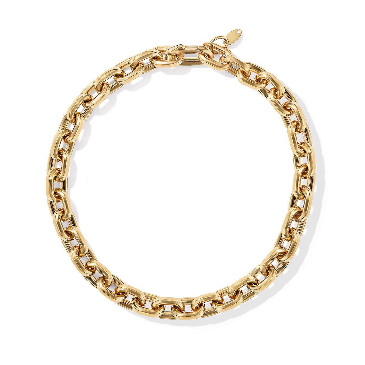 Deco Chain Link Bracelet in 18K Yellow Gold