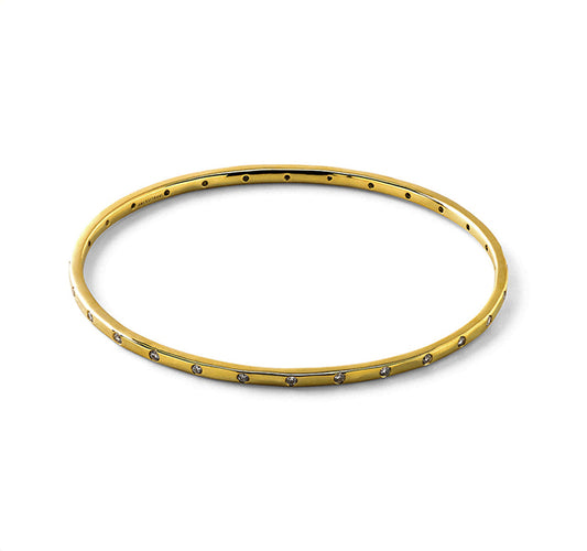 Bangle in 18K Gold with Diamonds