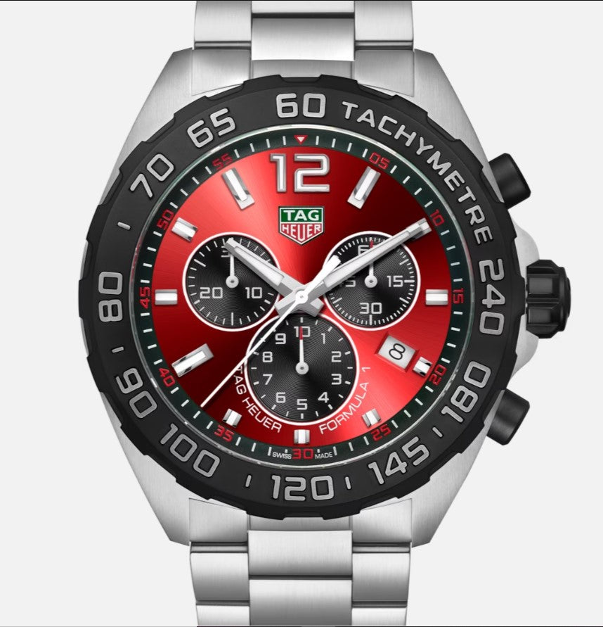 Formula 1 Chronograph 43mm with Red Dial & Strap