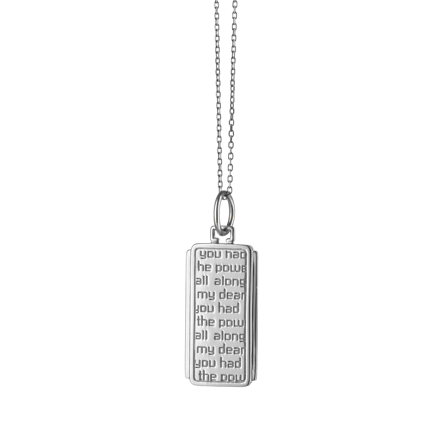 Dorothy Medallion Quote Pendant