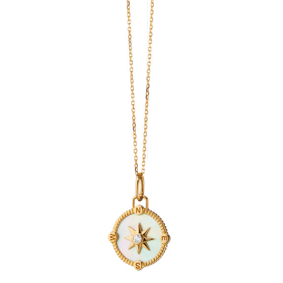 Adventure Compass Charm Necklace