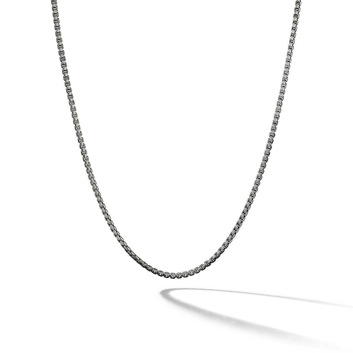 Box Chain Necklace in Sterling Silver, 1.7mm