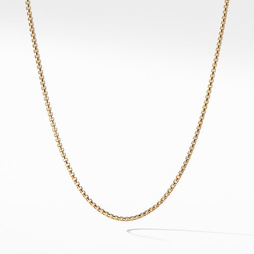 Small Box Chain in 18K Gold, 2.7mm