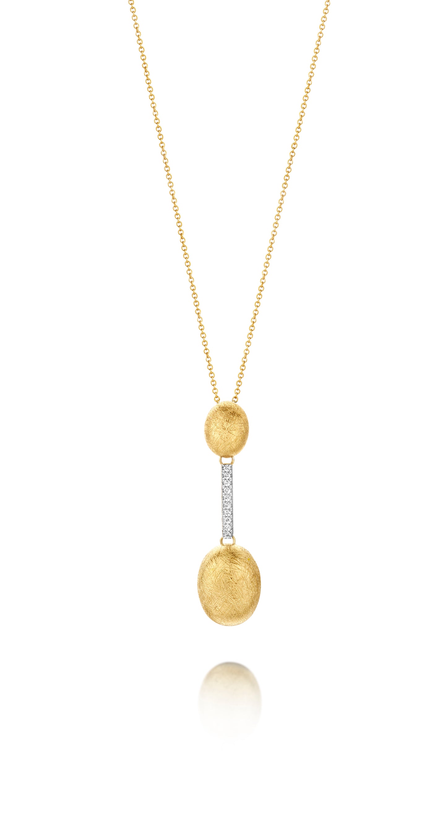 Dancing In The Rain Diamond Bar Pendant with Adjustable Chain