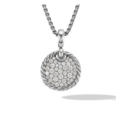 DY Elements® Disc Pendant with Pavé Diamonds