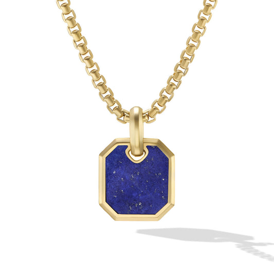 Roman Amulet in 18K Yellow Gold with Lapis