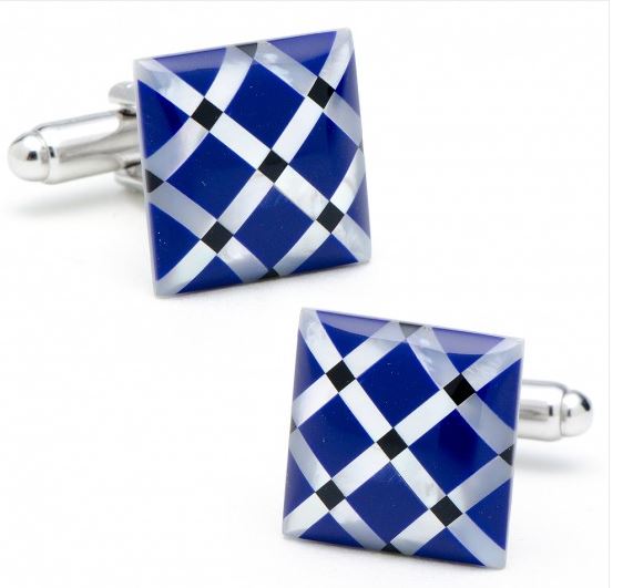 Argyle Pattern Cufflinks