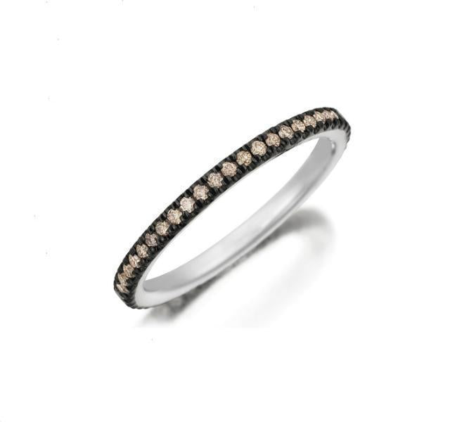 Brown Diamond Eternity Band