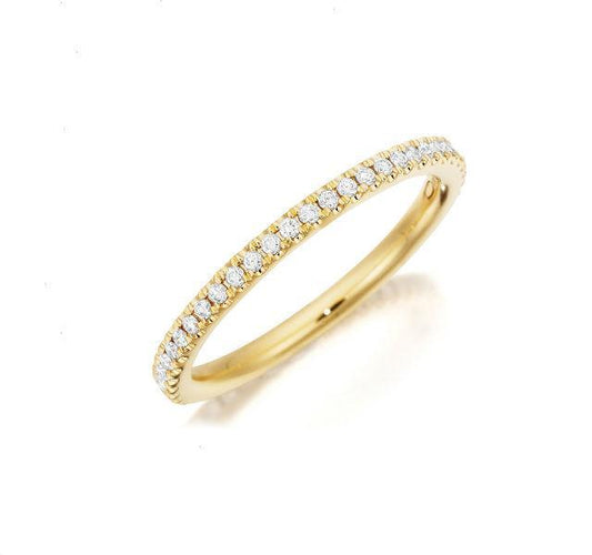 Diamond Eternity Band in Yellow Gold