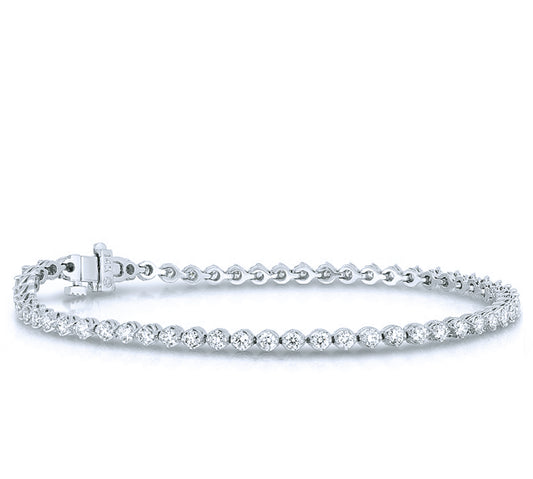 Diamond Tennis Bracelet in White Gold