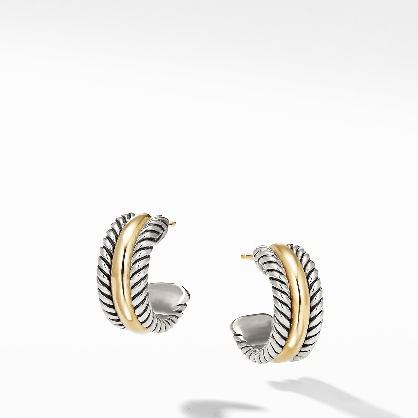 Hoop Earrings with Gold