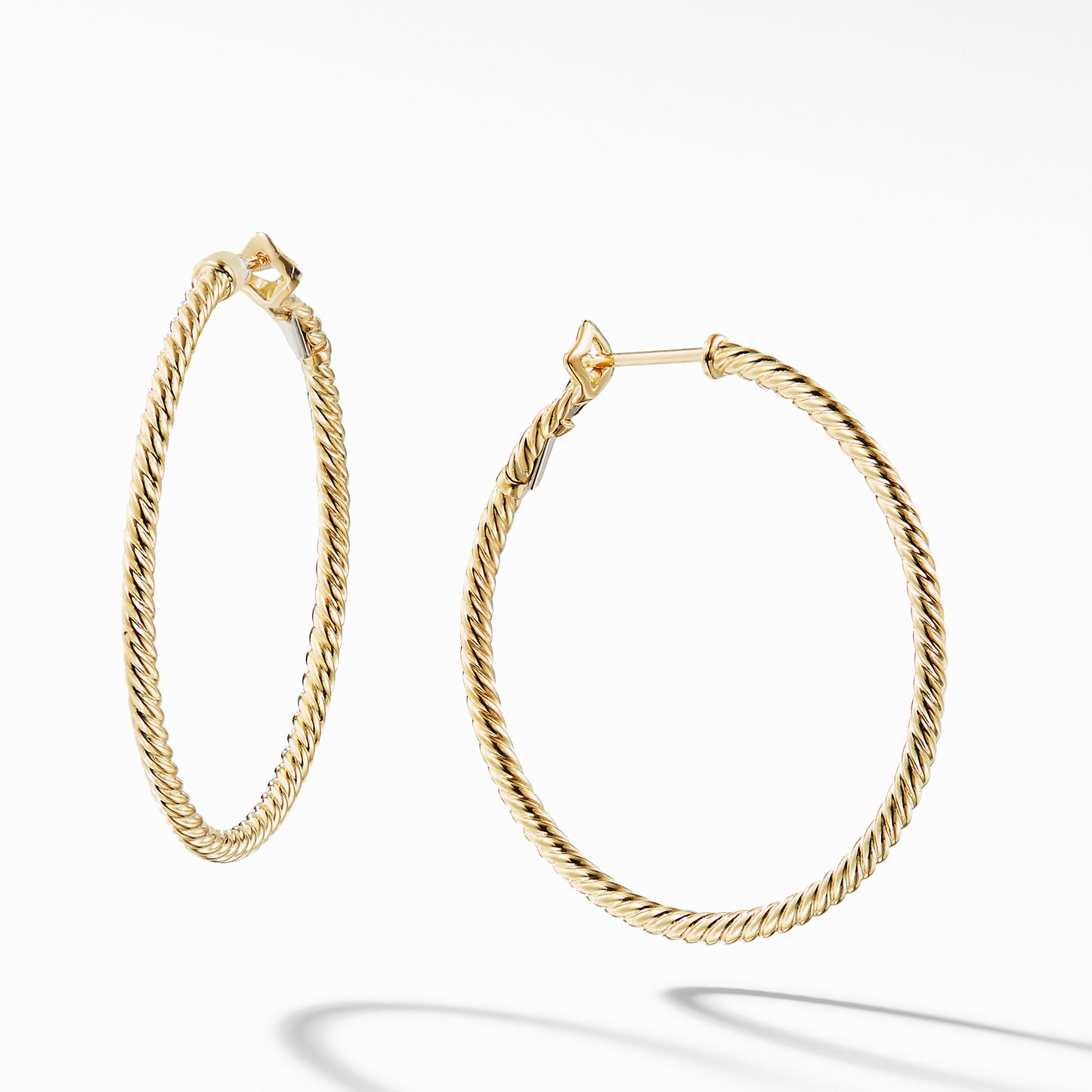 Cable Classics Hoop Earrings in Gold