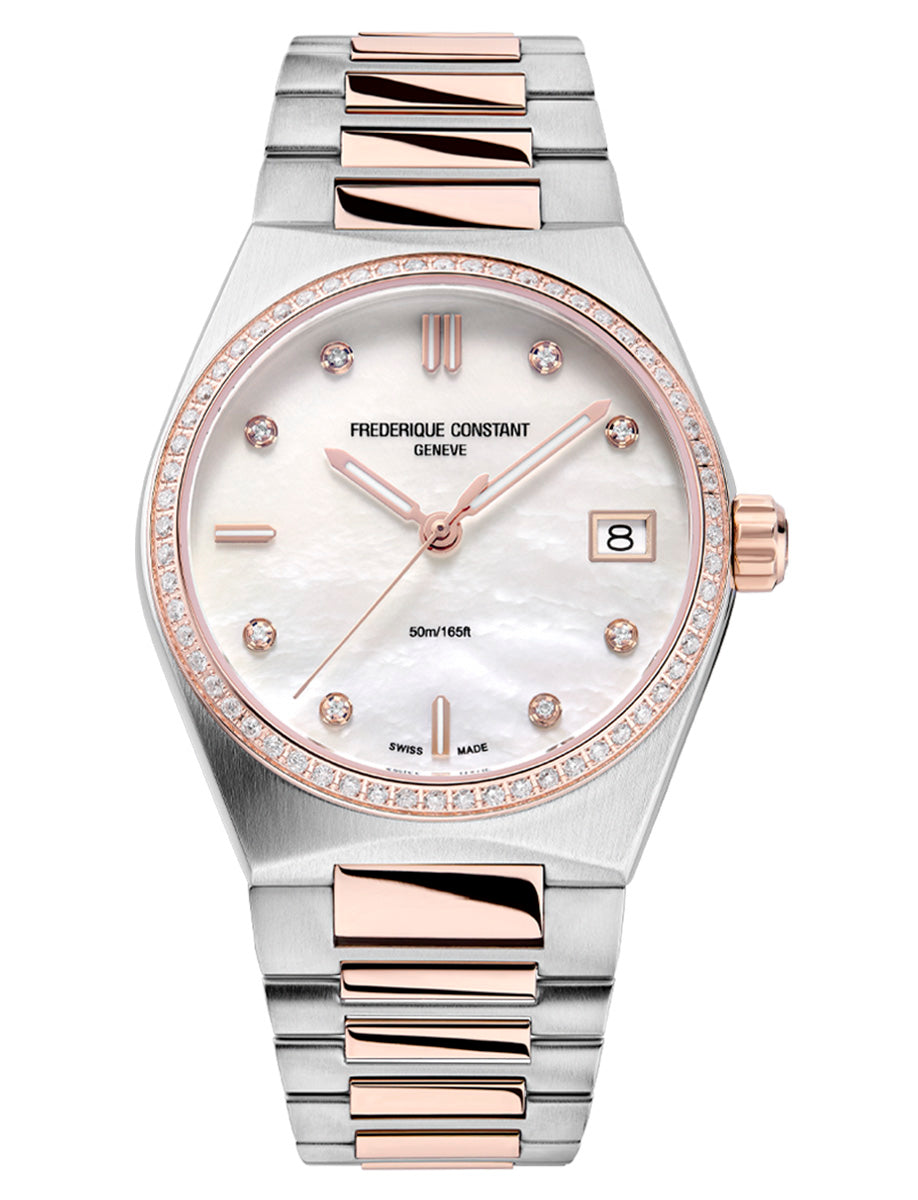 Ladies Highlife Two-Tone with Diamonds