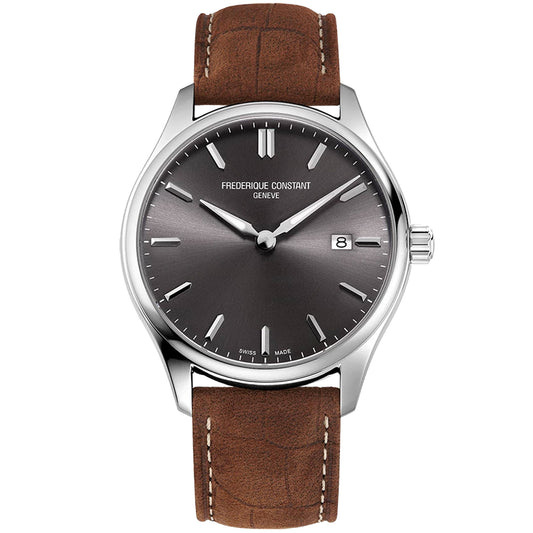 40mm Classics Quartz Watch with Dark Grey Dial