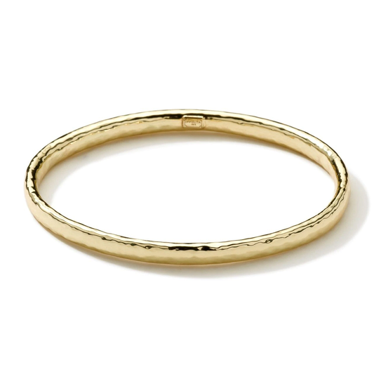 Classico Hammered Flat Bangle