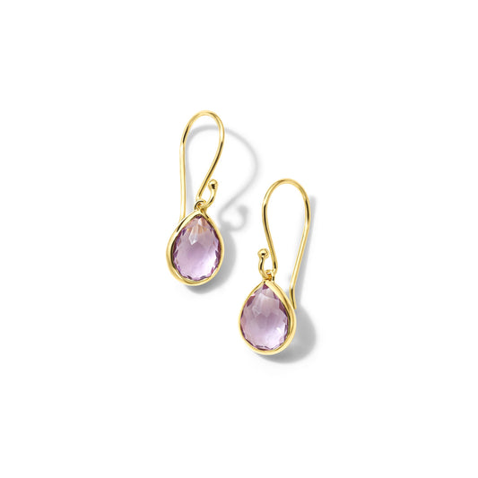 Rock Candy Teeny Teardrop Earrings in Amethyst