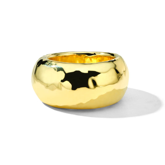 Classico Hammered Wide Dome Ring